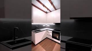 White Colour Modular Kitchen  #shorts #viral #trending #interiorindori