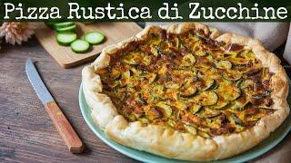 ZUCCHINI PUFF PASTRY PIZZA Easy Recipe - Homemade by Benedetta