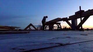 Man Builds A Massive Timber Frame Alone From The Forest: Full Movie