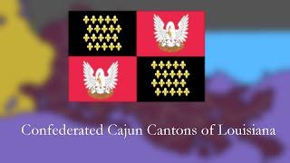 Confederated Cajun Counties of Louisiana Map speed paint