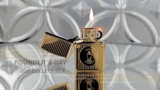 Zippo Founder's Day Gold Plated 2021 Collectible