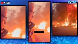 Car Explodes Behind CNN’s Anderson Cooper Amid L.A. Fires Devastation