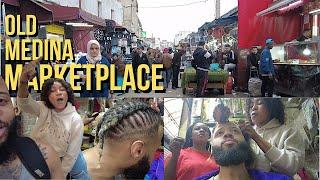 I GOT MY HAIR BRAIDED IN THE MIDDLE OF THIS MARKET!  OLD MEDINA CASABLANCA