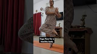 yoga flow for a healthy body #yoga #yogaposes #officeyoga #yogaforhealth #natrajasana #yogaflow