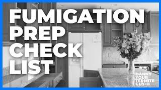 Fumigation Prep Checklist