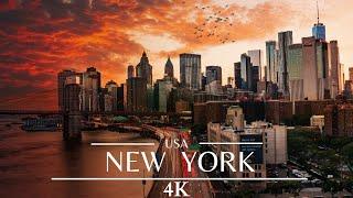 New York City 4K Drone  Manhattan 4K