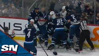 Mark Scheifele Incensed After Hit Into Boards From Yanni Gourde