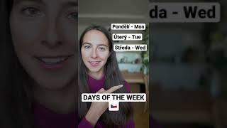 Days of the Week in Czech #shorts