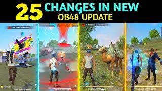 TOP 25 CHANGES IN THE NEW OB48 UPDATE | ADVANCE SERVER | GARENA FREE FIRE