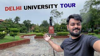 Campus tour vlog - Delhi University, 1 day in DU | roads, student's interaction, PG, room rents etc.