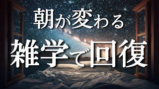 【睡眠導入】考えるのをやめて眠る|疲労回復|リラックス【作業用BGM雑学】