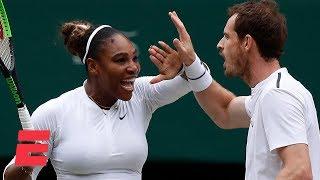 Serena Williams, Andy Murray advance in mixed doubles | 2019 Wimbledon Highlights