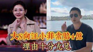 大S向汪小菲索賠4億，理由十分充足，離婚三年不放過的原因曝光。｜娱乐矿场 大S 徐熙媛 馬筱梅 汪小菲 小S 徐熙娣 張蘭 具俊曄 汪希玥 汪希箖