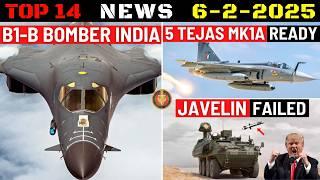 Indian Defence Updates : B-1B Bomber India,5 Tejas MK1A Delivery,Javelin Test Fail,TEDBF Cleared