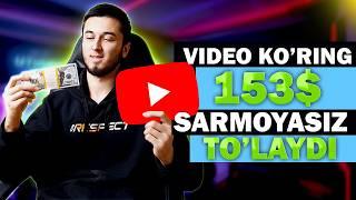 Sirli SXEMA! 150$ SARMOYSIZ pul ishlash  |  Internetda video yuklab pul ishlash