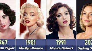 The Most Beautiful Actresses Every Year 1930 - 2024