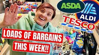 LOADS OF BARGAINS THIS WEEK!! | BIG WEEKLY GROCERY HAUL | Shop with me at ALDI TESCO & ASDA