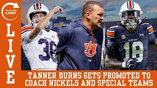 The College Loop (LIVE) | Tanner Burns gets promoted by Hugh Freeze to coach Nickels & Special Teams