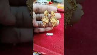 Revealing the untold secret of Stunning Gold design Earrings #shortvideo #youtubeshorts #viralvideo.