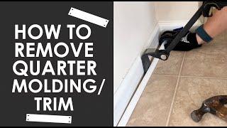 How To Remove Quarter Round Molding/Trim for Reuse