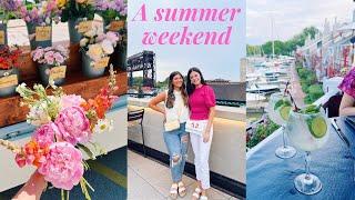 VLOG | weekend in my life: stoney clover unboxing, flower truck & sister staycation downtown!