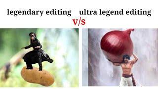 Normal editing  vs legend editing