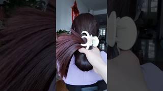 Long Hair Bun Play #longhair #hairplay #hairstyle #hair #silkyhair #hot