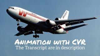 Western Airlines Flight 2605 Crash || Animation with CVR. (Subtitles/CC On)