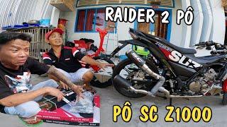 Thiện Red test cặp pô SC Z1000 trên Raider Fi cái kết Anh Tư Báo lãng tai luôn!