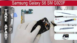 How to disassemble  Samsung Galaxy S6 SM-G920F, Take Apart, Tutorial