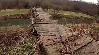 Unique Bridge DESTROYED By Floods-Sprigg West Virginia