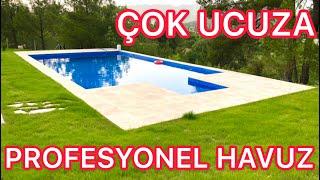 Köye Yerleşip Evime  Çok Uyguna BÜYÜK ve PROFESYONEL HAVUZ Yaptım. Yapılışını Anlatıyorum