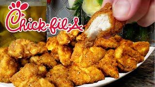 CHICK FIL A NUGGETS | Homemade Chick-Fil-A Nuggets Recipe | Copycat Recipe