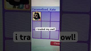 I traded my owl in adopt me!  #adoptme #roblox #trading #owl #gaming #pets