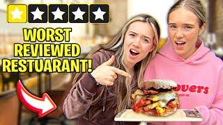 EATING at the WORST REVIEWED RESTAURANT in our CITY! 