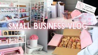 Small Business Vlog | Packing 60+ orders, New Office Organization, Hitting 100k Subscribers!