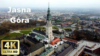 Poland Jasna Góra 4K Częstochowa Jesień 2021 z lotu ptaka / drona