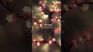 Beautiful cherry blossom vibes with led lights #homedecor #fok #ledlight