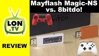 Mayflash Magic-NS vs. 8bitdo Wireless Bluetooth Adapter : PS4 / Xbox Controllers on Switch, Pi, PC