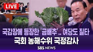 국회 농림축산식품해양수산위원회 국정감사 -  농림축산식품부/ SBS