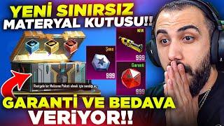 OYUNDA İLK  SINIRSIZ BEDAVA MATERYAL, YILDIZ TAŞI VE DESTANSI AMBLEM VEREN YENİ KUTU | PUBG MOBILE