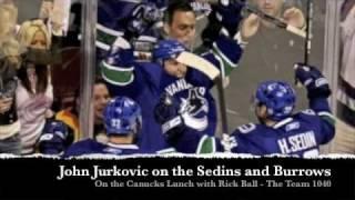 John Jurkovic makes fun of the Sedins + Burrows