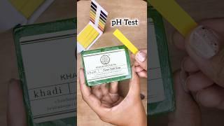 Khadi Natural soap pH testing #shorts #youtubeshorts #khadinatural #soap #phtest #phlevel #phtesting