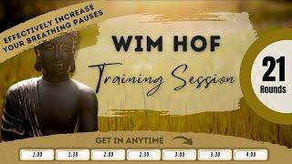 Wim Hof Training I ️Increase your breathing pauses (with chapter selection) I breathing technique