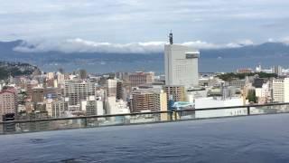 Spa Onsen above Oita city Japan