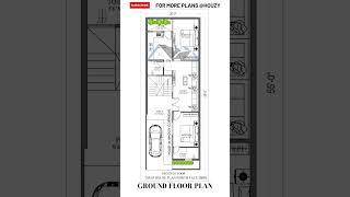 20 x 55 north facing house plan #houzy #1bhk #floorplan #20x55houseplan #houseplanning #home #viral