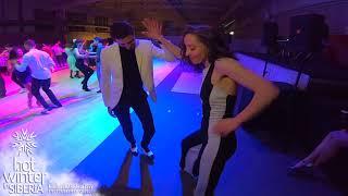 Bachata social dance / Sergey Gazaryan & Irina Nazarenko @ Hot Winter in Siberia 2021