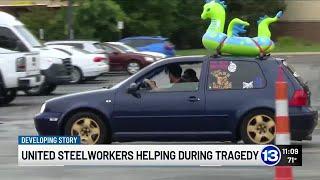 United Steelworkers rally for member’s 3-year-old son killed in random act of violence