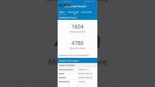 Huawei Y9 2019 Geekbench / Androbench / 3D Performance Test