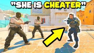 FIRST FEMALE PRO CAUGHT CHEATING! - CS2 HIGHLIGHTS